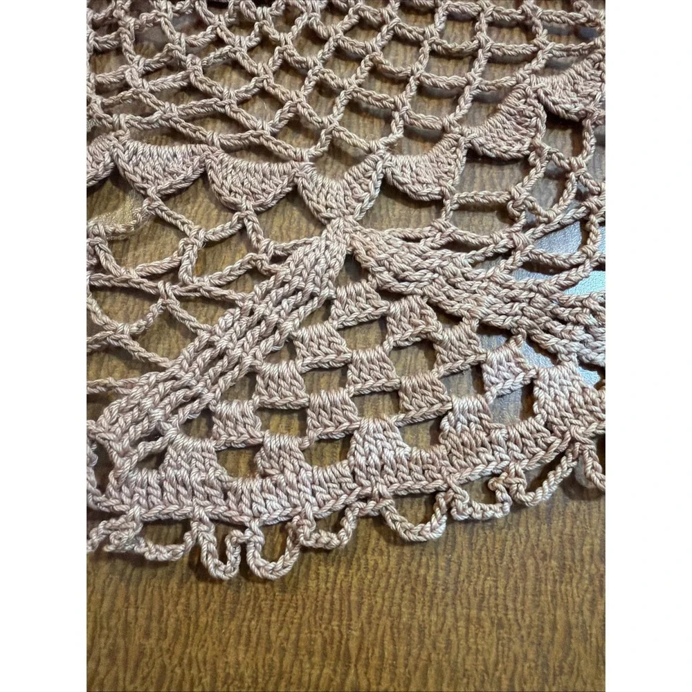 Vtg Hand Crocheted Large 16